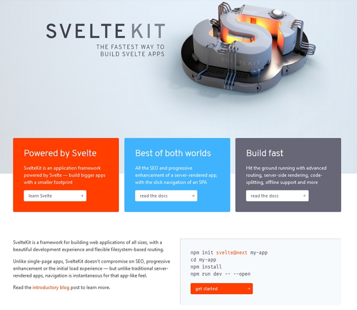 SvelteKit - Nejlepší open source software roku 2021