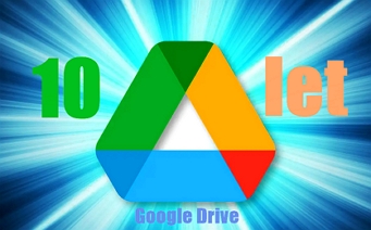 10. výročí Google Disk (Google Drive)