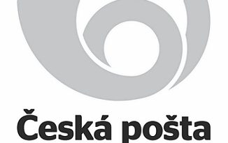 Česká pošta logo - odstíny šedé