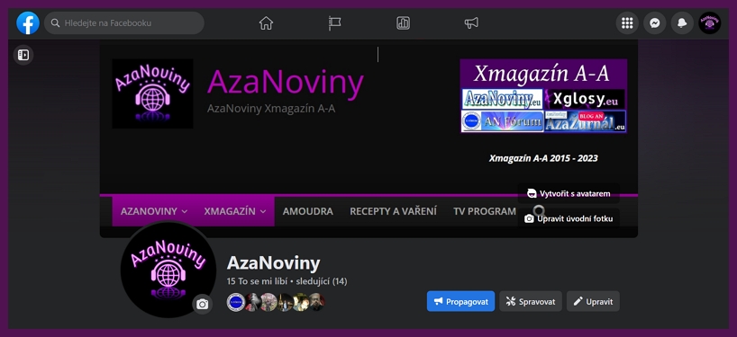 AzaNoviny Facebook (profil)