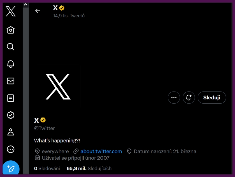 Oficiální profil Twitter změnil logo na X