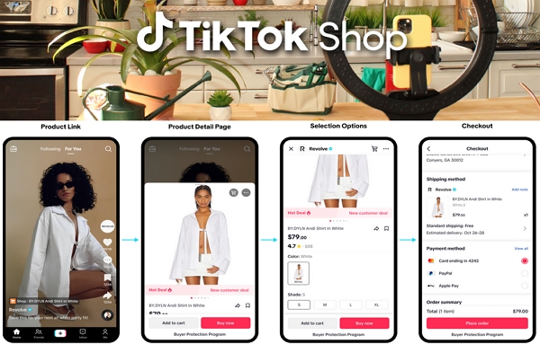 TikTok Shop - TikTok spustil prodej už i v USA, nákupy přímo při sledování videí