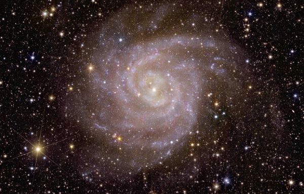 Vesmírný dalekohled Euclid - ESA zveřejnila první snímky vesmíru - Euclid’s view of spiral galaxy IC 342