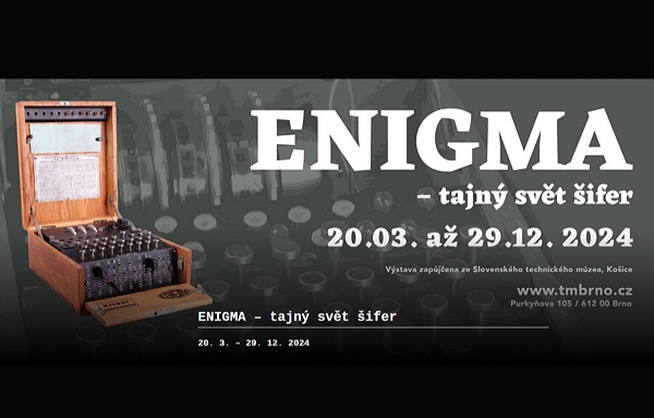 Originální přenosný šifrovací přístroj Enigma bude k vidění v Brně