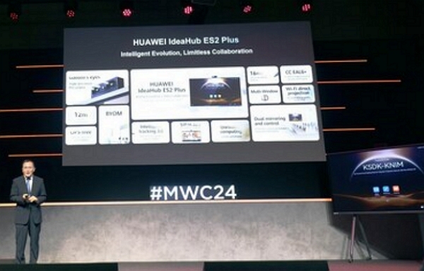 MWC 2024 v Barceloně - Huawei představilo vlajkový produkt pro chytré kanceláře IdeaHub ES2 Plus