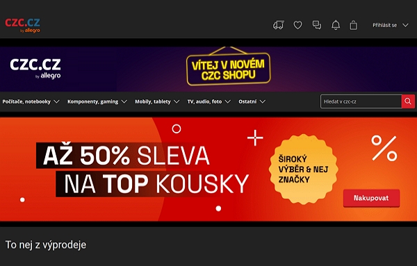 E-shop CZC se přesouvá na on-line tržiště Allegra